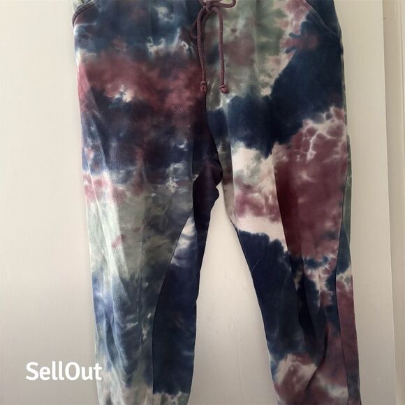 HYFVE Women's Tie Dye Cropped Hoodie & Jogger Set Multicolor Size L - Picture 5 of 7